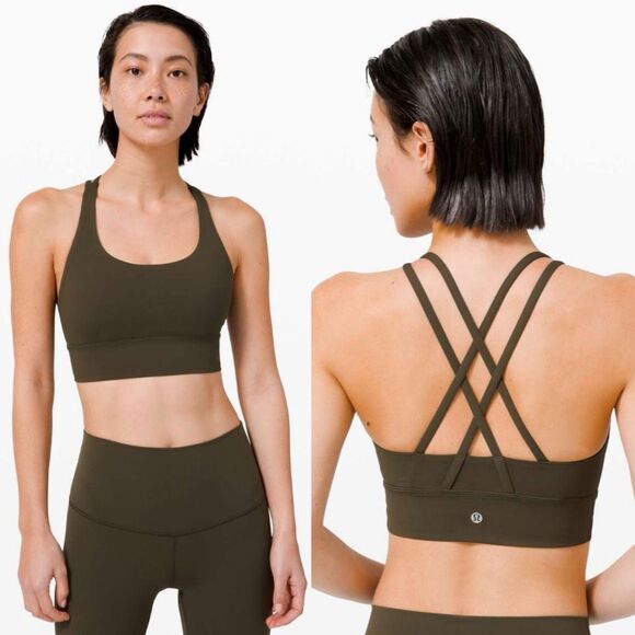lululemon longline blaze Dark Olive - Size 6 - Picture 1 of 6